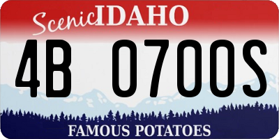 ID license plate 4B0700S