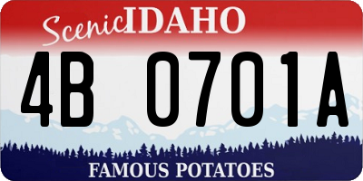 ID license plate 4B0701A