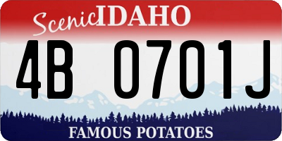 ID license plate 4B0701J