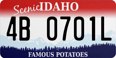 ID license plate 4B0701L