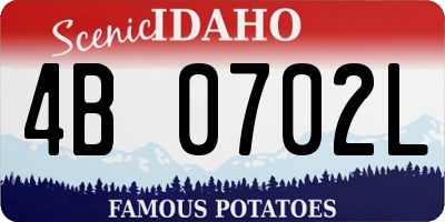 ID license plate 4B0702L