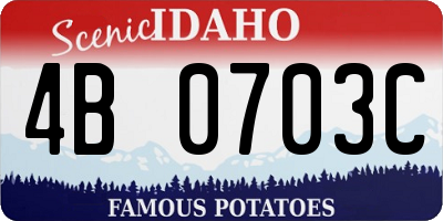 ID license plate 4B0703C