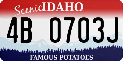 ID license plate 4B0703J