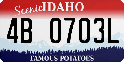 ID license plate 4B0703L