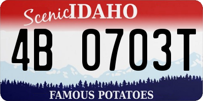 ID license plate 4B0703T