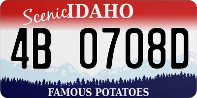ID license plate 4B0708D