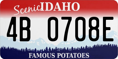 ID license plate 4B0708E