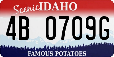 ID license plate 4B0709G