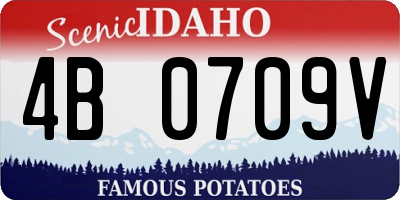 ID license plate 4B0709V