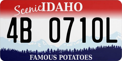 ID license plate 4B0710L