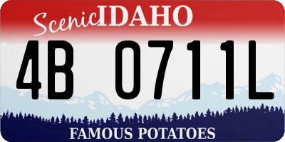 ID license plate 4B0711L