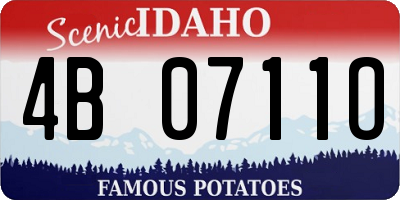 ID license plate 4B0711O