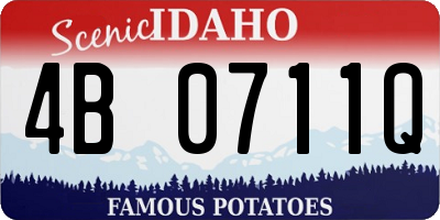 ID license plate 4B0711Q