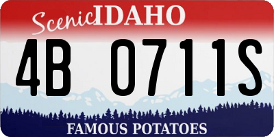 ID license plate 4B0711S