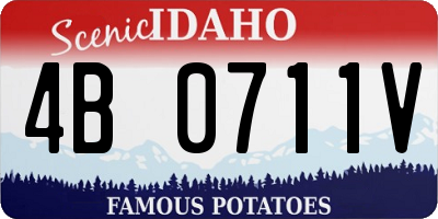 ID license plate 4B0711V