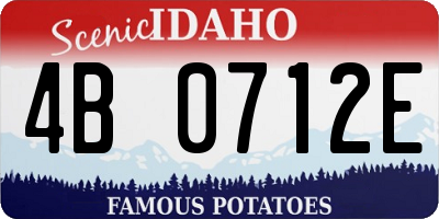 ID license plate 4B0712E