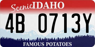 ID license plate 4B0713Y