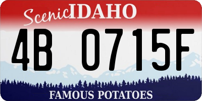 ID license plate 4B0715F