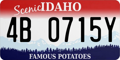 ID license plate 4B0715Y