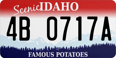 ID license plate 4B0717A