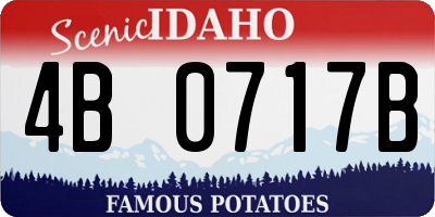 ID license plate 4B0717B