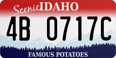 ID license plate 4B0717C