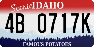 ID license plate 4B0717K