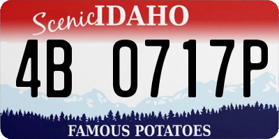 ID license plate 4B0717P