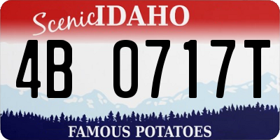 ID license plate 4B0717T