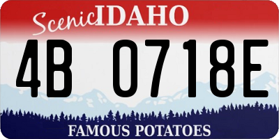 ID license plate 4B0718E