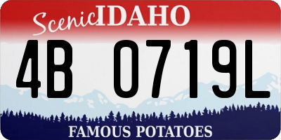 ID license plate 4B0719L