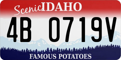 ID license plate 4B0719V