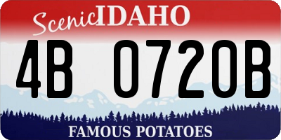 ID license plate 4B0720B
