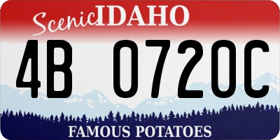 ID license plate 4B0720C
