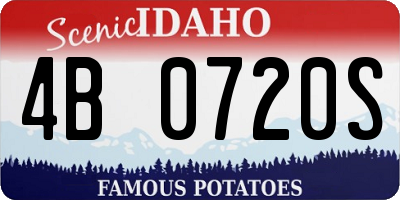 ID license plate 4B0720S