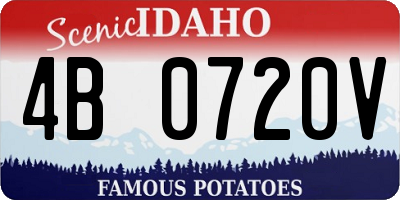 ID license plate 4B0720V