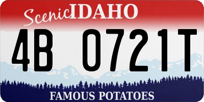 ID license plate 4B0721T