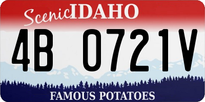 ID license plate 4B0721V
