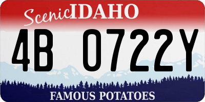 ID license plate 4B0722Y