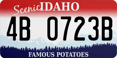 ID license plate 4B0723B