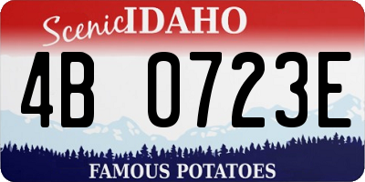 ID license plate 4B0723E