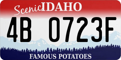 ID license plate 4B0723F