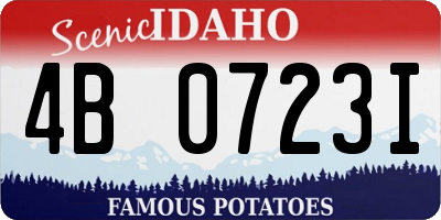 ID license plate 4B0723I