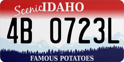 ID license plate 4B0723L