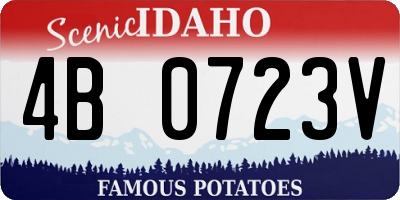 ID license plate 4B0723V
