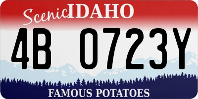 ID license plate 4B0723Y