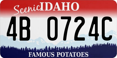 ID license plate 4B0724C