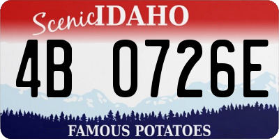 ID license plate 4B0726E