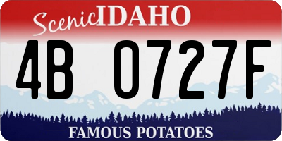 ID license plate 4B0727F