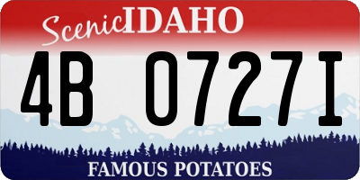 ID license plate 4B0727I